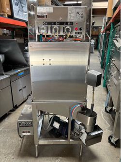 High temp dishwasher commercial machine NSF full rack fast wash side entry heavy duty three phase. Electrical works great if you see it that means we 