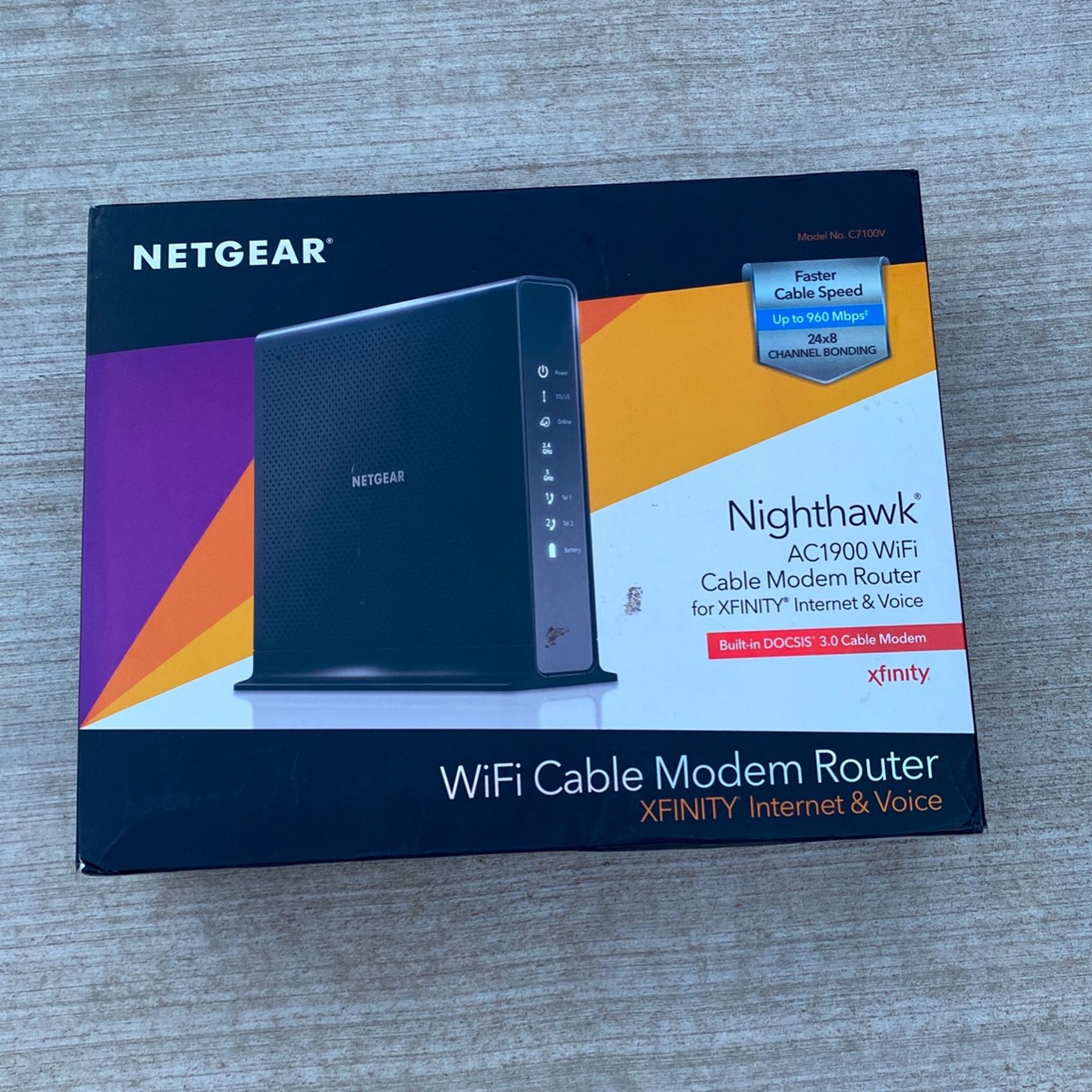 Netgear Nighthawk Ac1900 Cable modem router