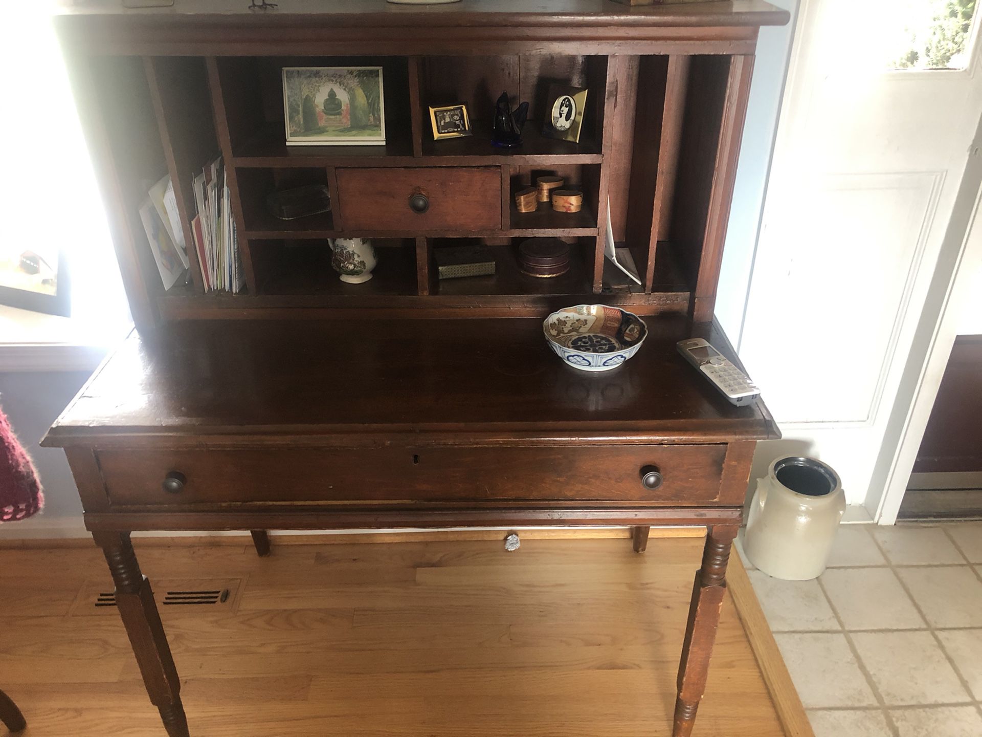 Hall table/desk , solid wood -obo