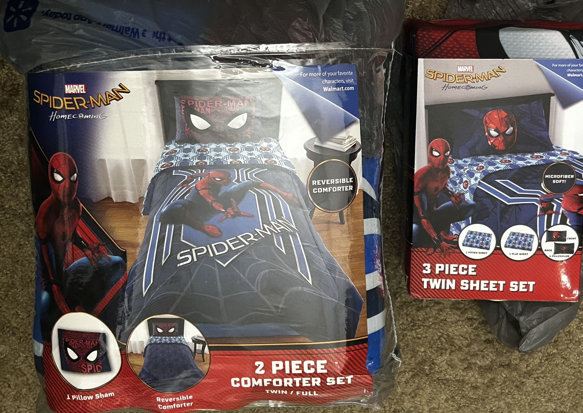 Spider-Man Comforter And Twin Sheet Set