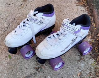 Roller Derby Viper M4 Women's Quad Skates Size 7 Adult White/Purple