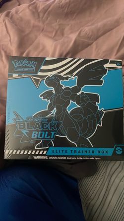 Black bolt pokemon elite trainer box