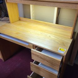 OFFICE/STUDENT/BENCH WORK DESK WITH 3 DRAWERS AND SHELVE (HOME76)