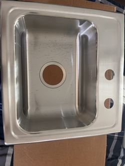 Gourmet 17" Single Basin Drop In Stainless Steel Kitchen Sink