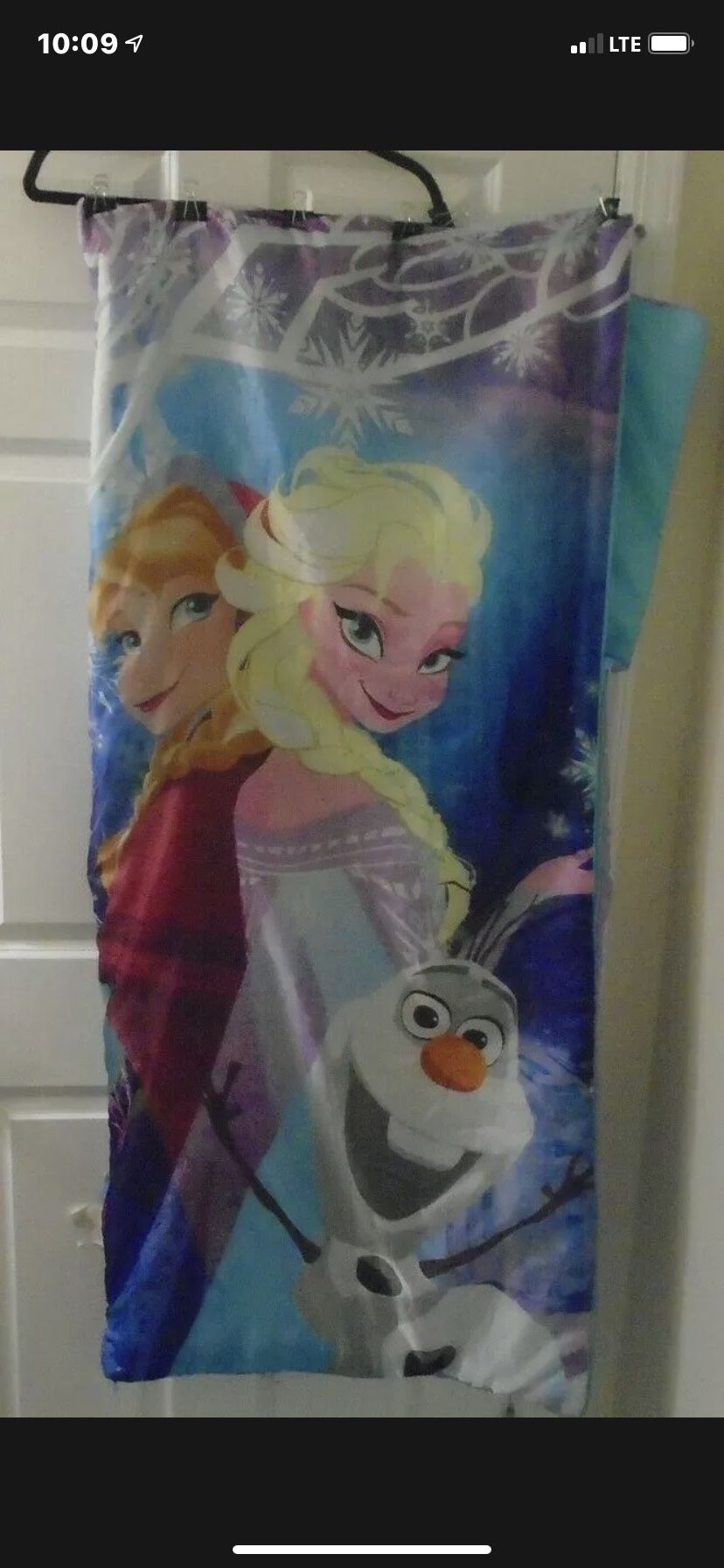 Disney Frozen Elsa Anna Olaf Sleeping Bag Slumber Party 