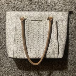 Calvin Klein Bag Minimal Smokey Makeup Stain Designer Purse Tote Shoulder Hndbag