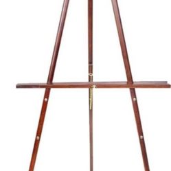 Conda 63" Wooden Tripod Artist Display Easel with Tray, A-Frame Adjustable Easel Stand for Wedding Sign, Foldable Easels for Painting Canvas, Display 