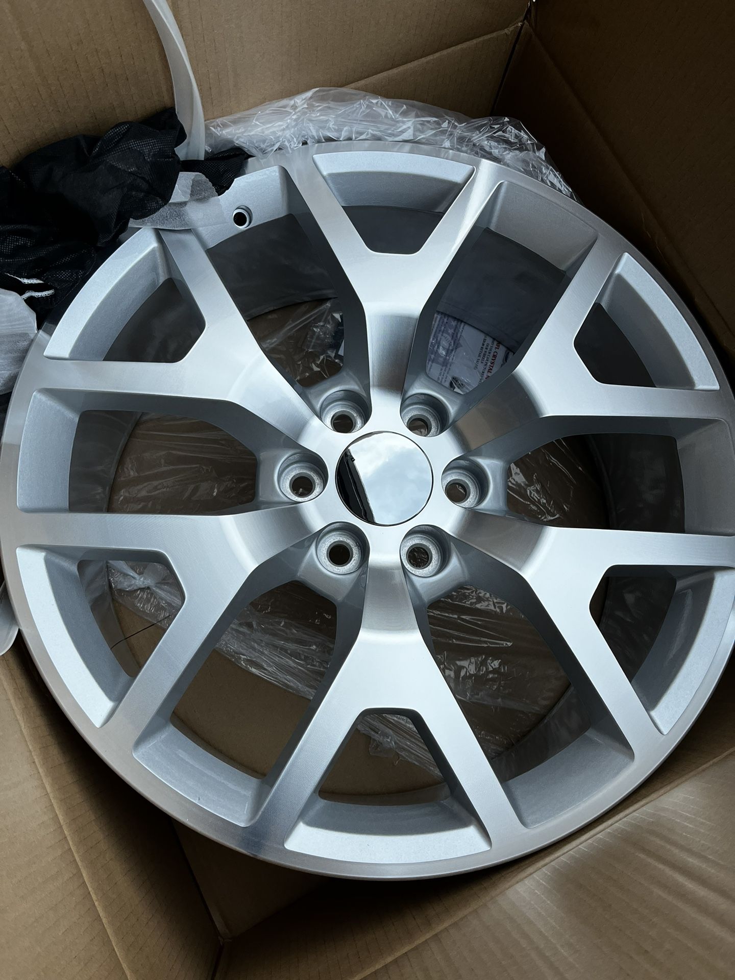 22 Inch Snowflake Honeycomb Silverado Sierra Denali Escalade Wheels Rims 6x5.5 GMC Chevy