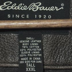 Men's 3XL Leather Jacket