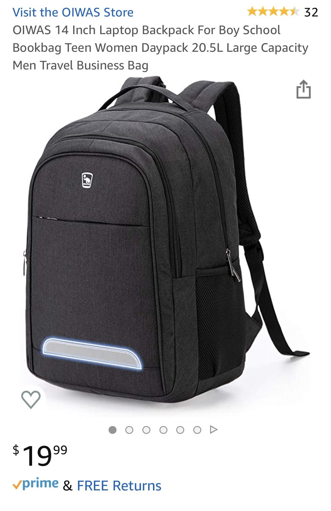 Laptop backpack