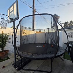 12FT Trampoline With Basketball Hoop