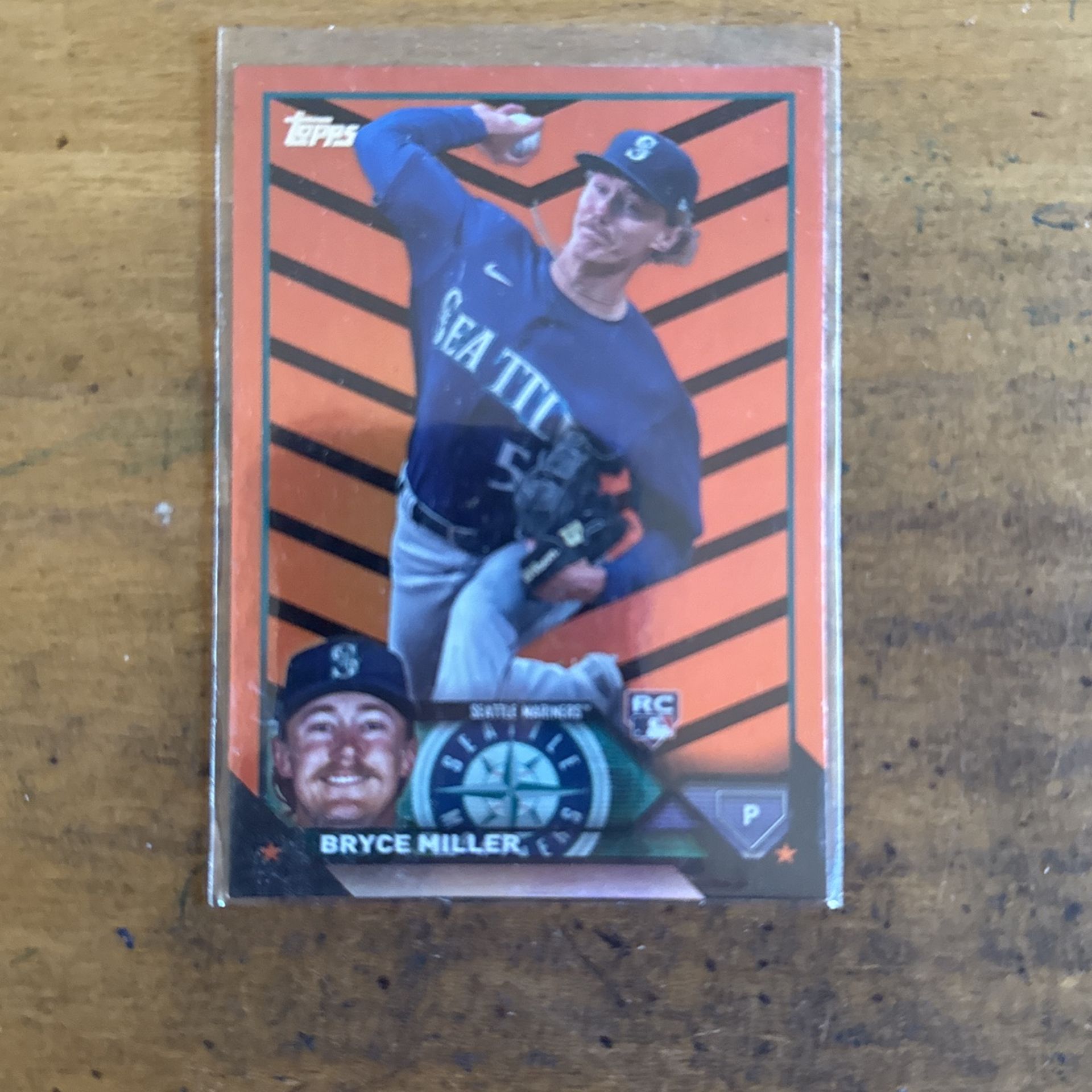 2022 TOPPS BRYCE MILLER ORANGE ROOKIE CARD
