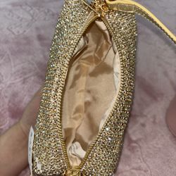 Gold Mini Hand Bag 