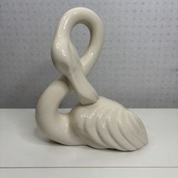 Vintage Jaru Flamingo Ceramic Art Deco Cream Statue