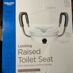 Raised Toilet Seat-locking