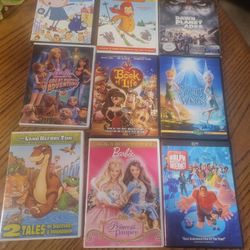 Kids Movies  3 Dollars Each. 