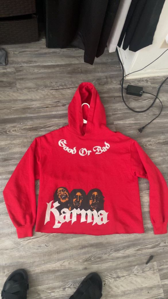 Karma Cloth Cropped Hoodie 