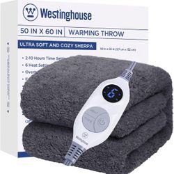 Westinghouse Electric Blanket Throw Size