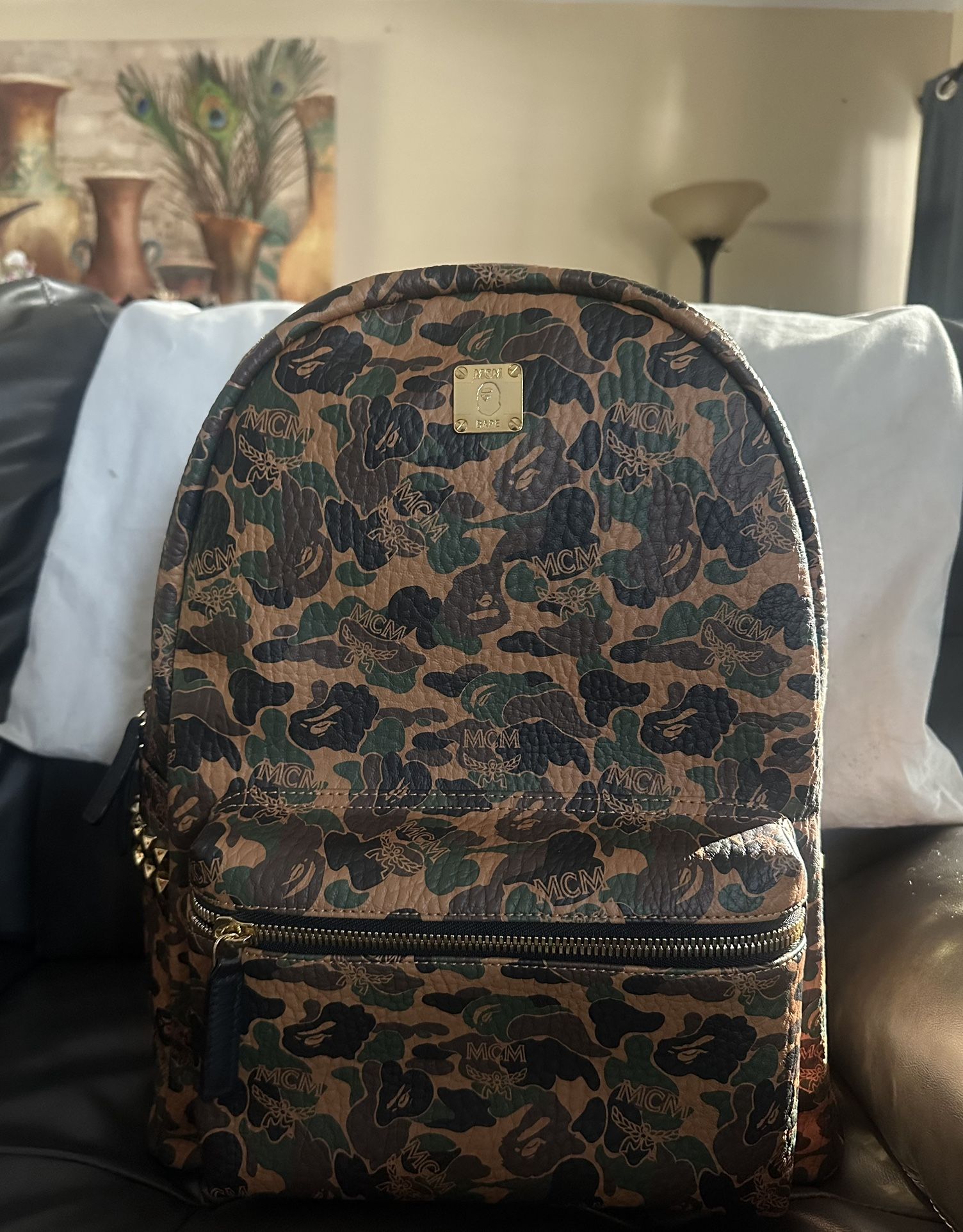MCM x Bape Stark Backpack
