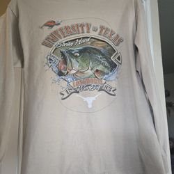 Texas Longhorn Big Bass Fish T-Shirt 