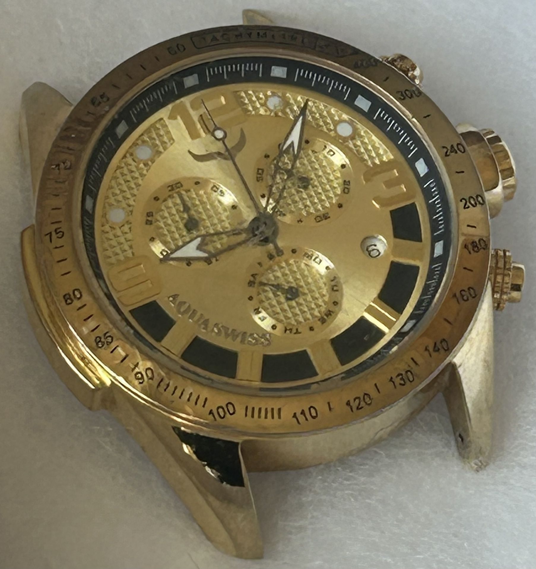 Aqua Swiss Chronograph Date Watch
