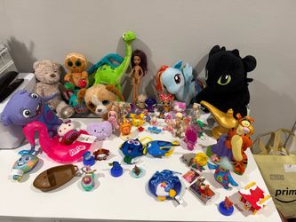ALL 10 $ Huge Girls Toy Lot – FurReal, Barbie, Disney, Trolls, My Little Pony & More