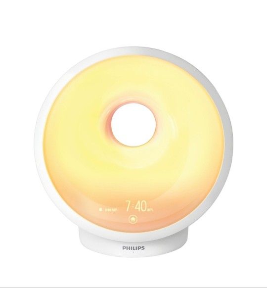 Philips - SmartSleep Sleep and Wake Up Light Therapy Lamp - White