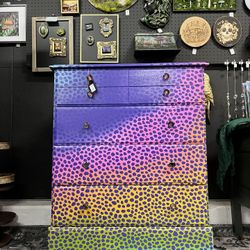 Rainbow Cheetah-print Dresser