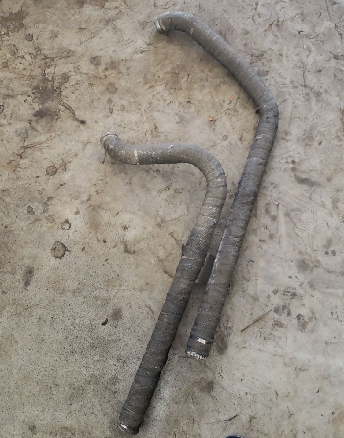 Harley Stepped Drag Exhaust Pipes