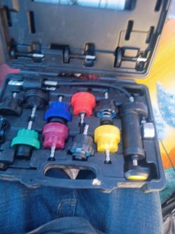 Pittsburgh radiator pressure test kit and used one time