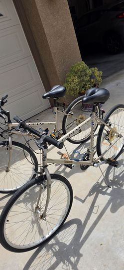 Matching His and Hers 21 Speed Mountain Bikes