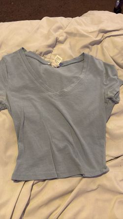 bozzolo brand size small blue crop top
