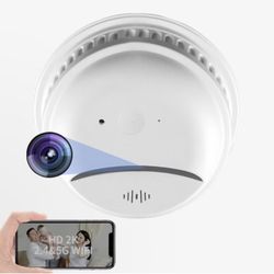 Camduck Smoke Detector Camera - 2K HD Wireless Secret Camera - Support 2.4G&5GHz