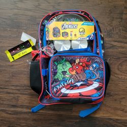 Kids backpack avengers with accessories