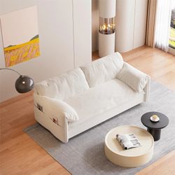 L463 $350  64" 3-in-1 Convertible Sleeper Sofa