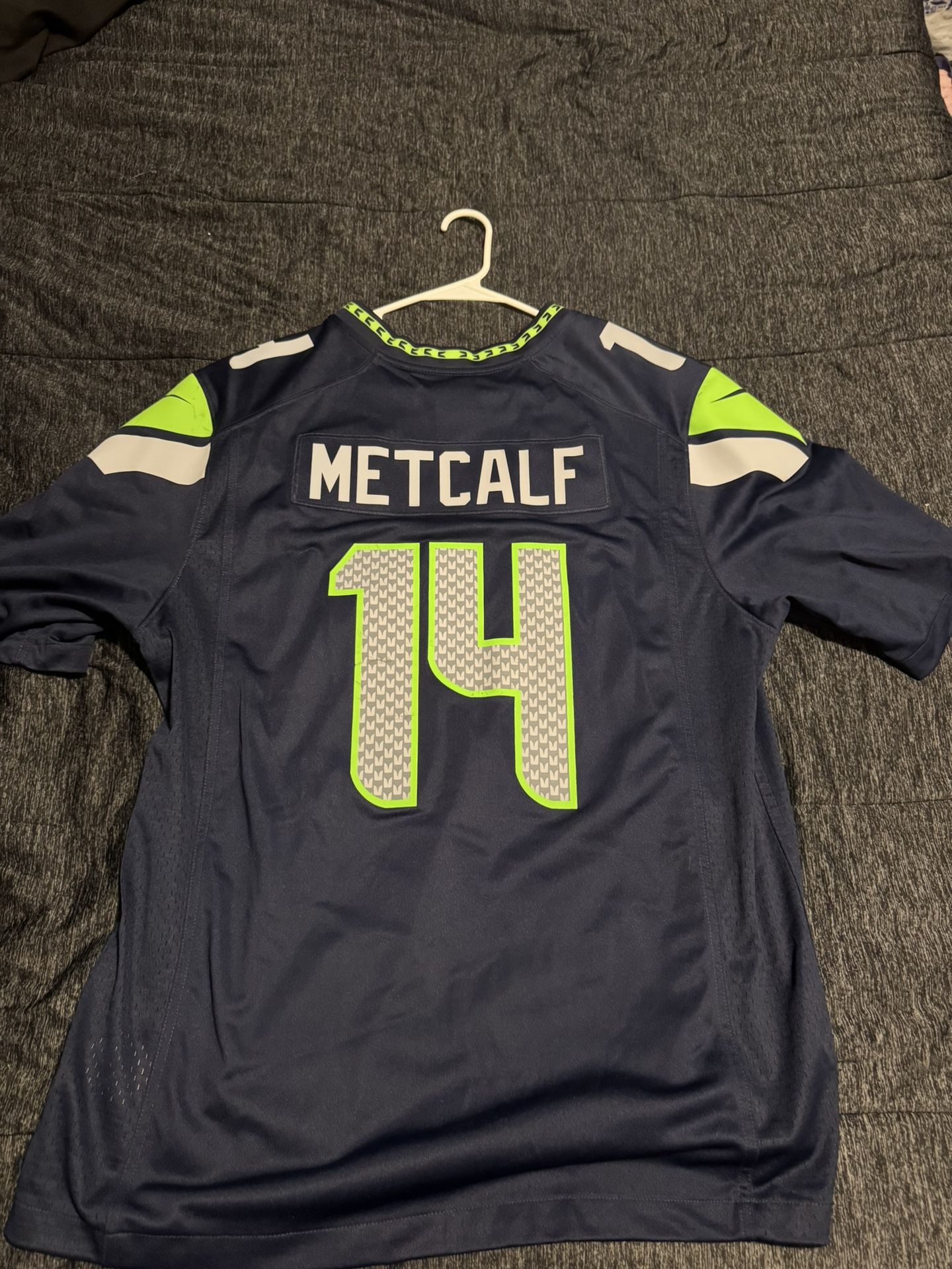 Navy Blue Seahawks Dk Metcalf Jersey
