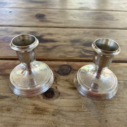 Pair of Silver Candle Holders