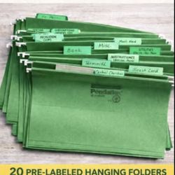 Home Organization File System – 20 Hanging Folders