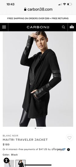  Carbon38 -BLANC NOIR MAITRI TRAVELER JACKET  