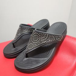Crocs Women's Slide Wedge Sandals Size 8