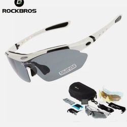 ROCKBROS 100%Polarized Cycling Sunglasses UV400. Biking, Riding and Hiking Glasses 