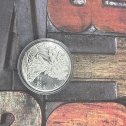 2021 American Eagle Silver Dollar Uncirculated One Oz Silver Dollar 