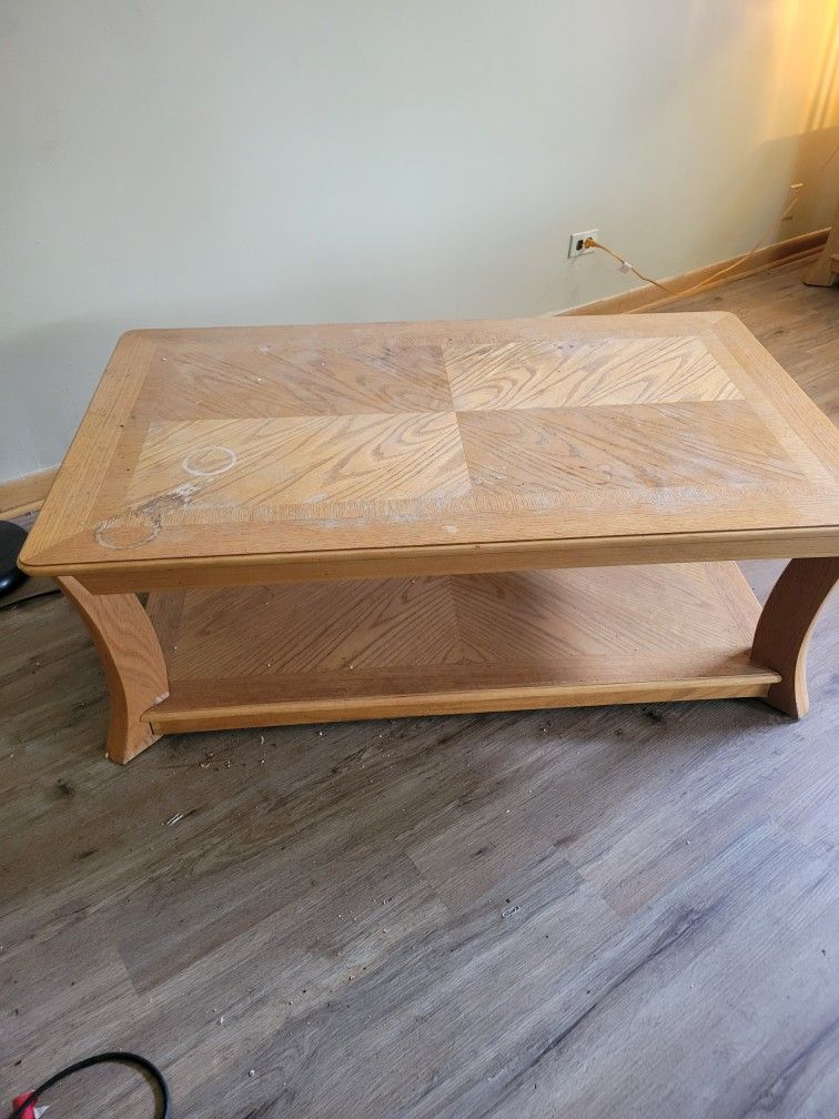 Coffee Table And 2 End Table