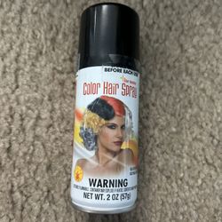 Spray on temporary hair color black 