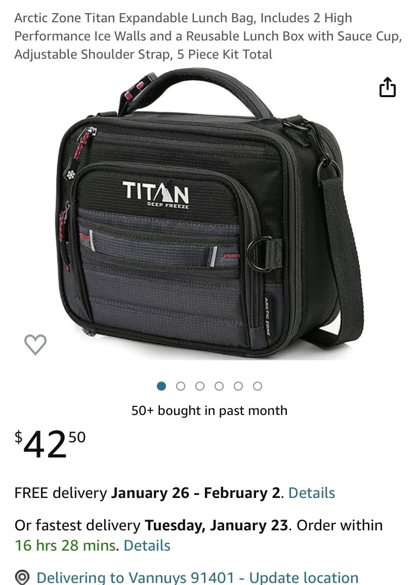Like New Titan Lunch Bag