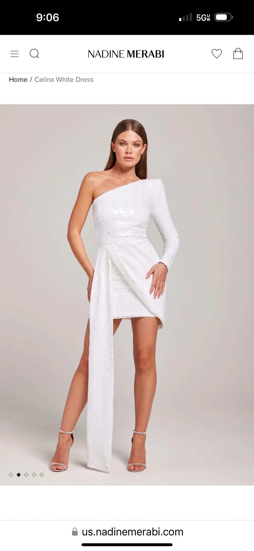 Nadine Merabi - Celina White Dress S/M