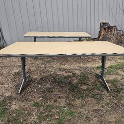 Vintage 1950s MCM Retro Atomic Worktable, Dining or Coffee Table