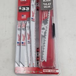 Milwaukee Sawzall 10-Piece Bi-Metal Reciprocating Saw Blade Set, Factory Sealed