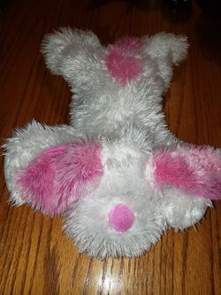 White and Pink Stuffed Animal Puppy