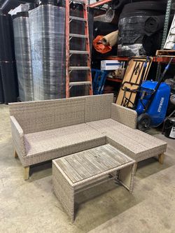 Outdoor L-Shaped Patio Set